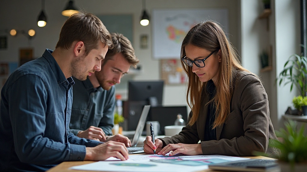 Design team collaboration moment met focus op workflow efficiency