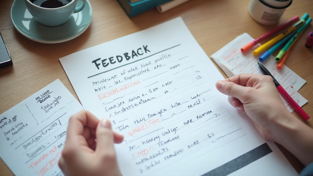 Papieren formulier met handgeschreven notities en kleurgebruik