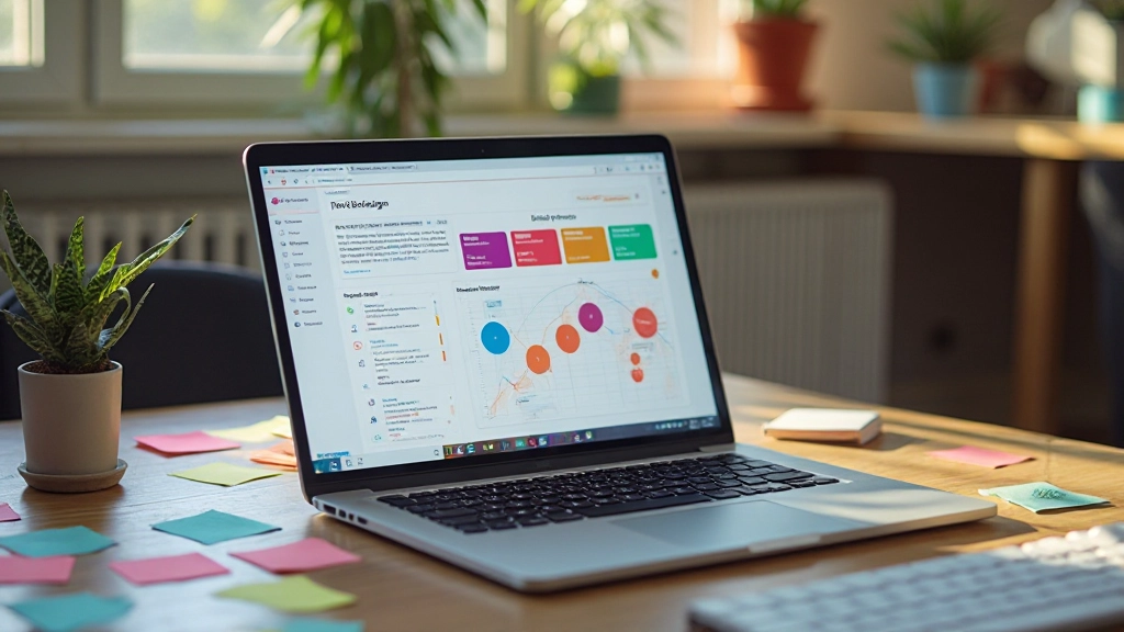 Digitaal feedback matrix met kleuren en scores in Figma